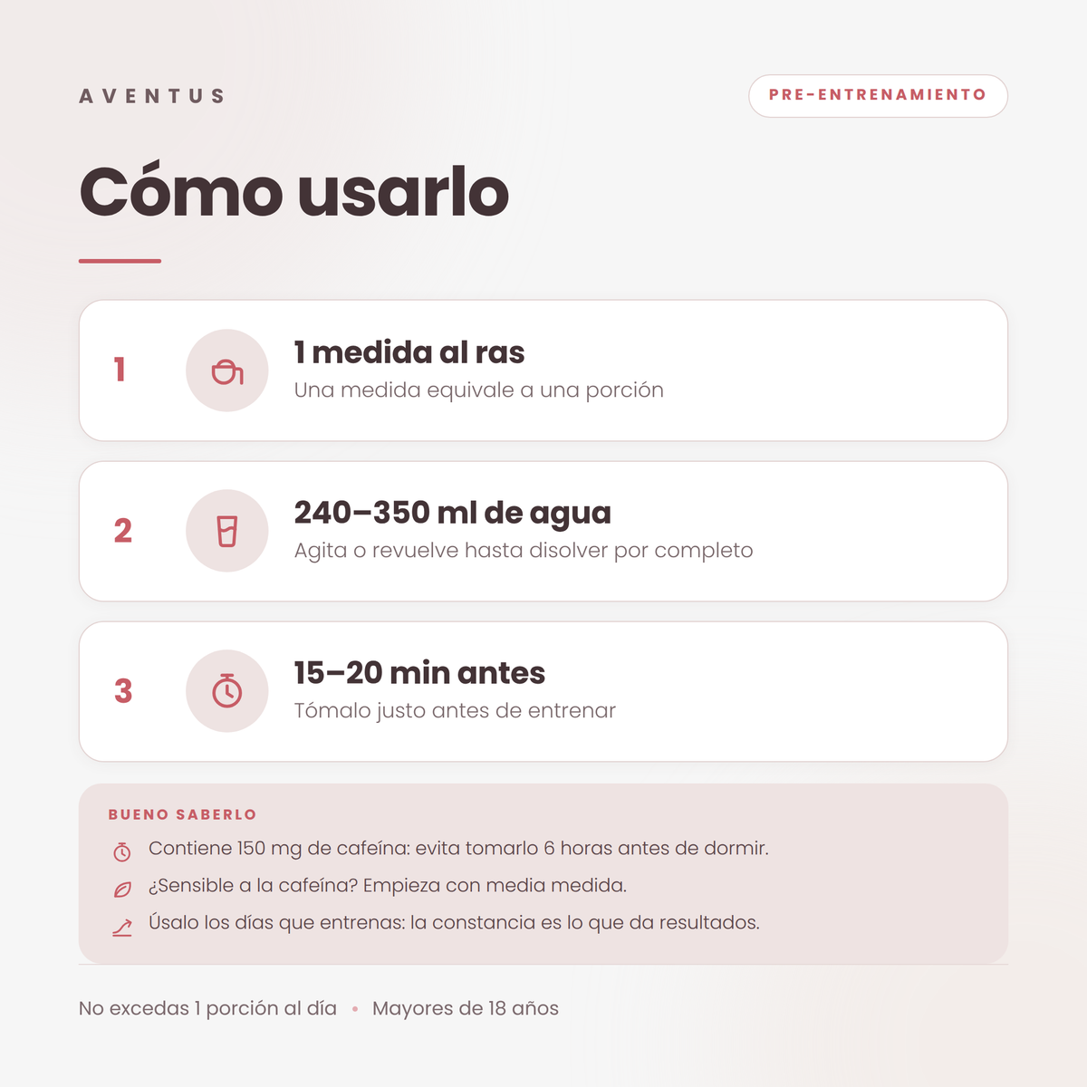 Booty Pump Pre-Entreno — Cómo usarlo
