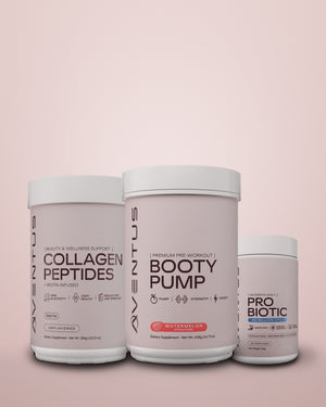 Paquete Aventus: Colágeno, Booty Pump y Probiótico Diario
