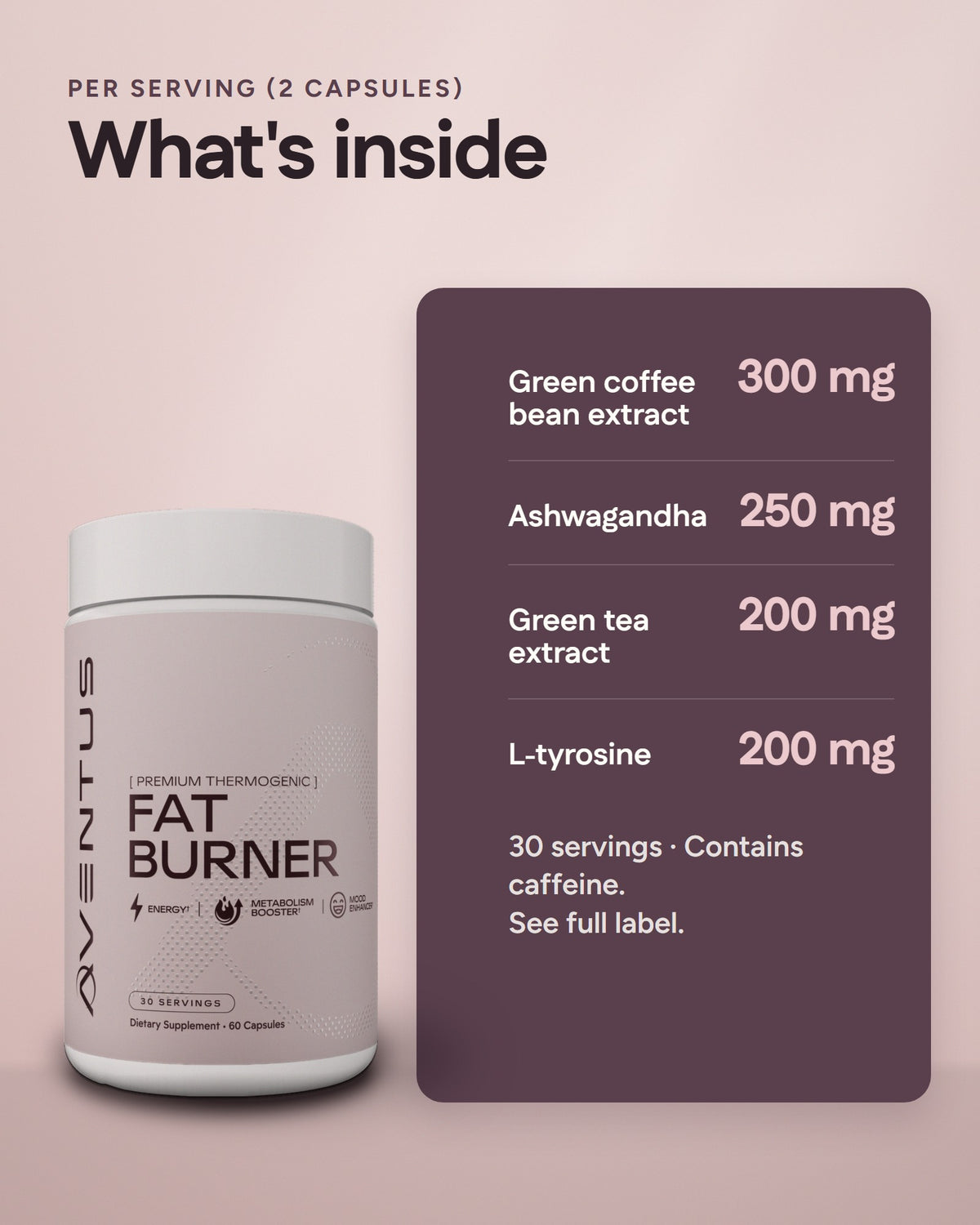 Aventus Fat Burner: ingredients