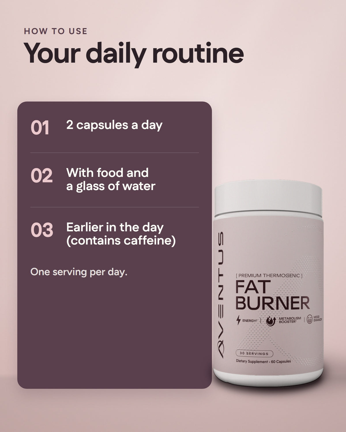 Aventus Fat Burner: how to use