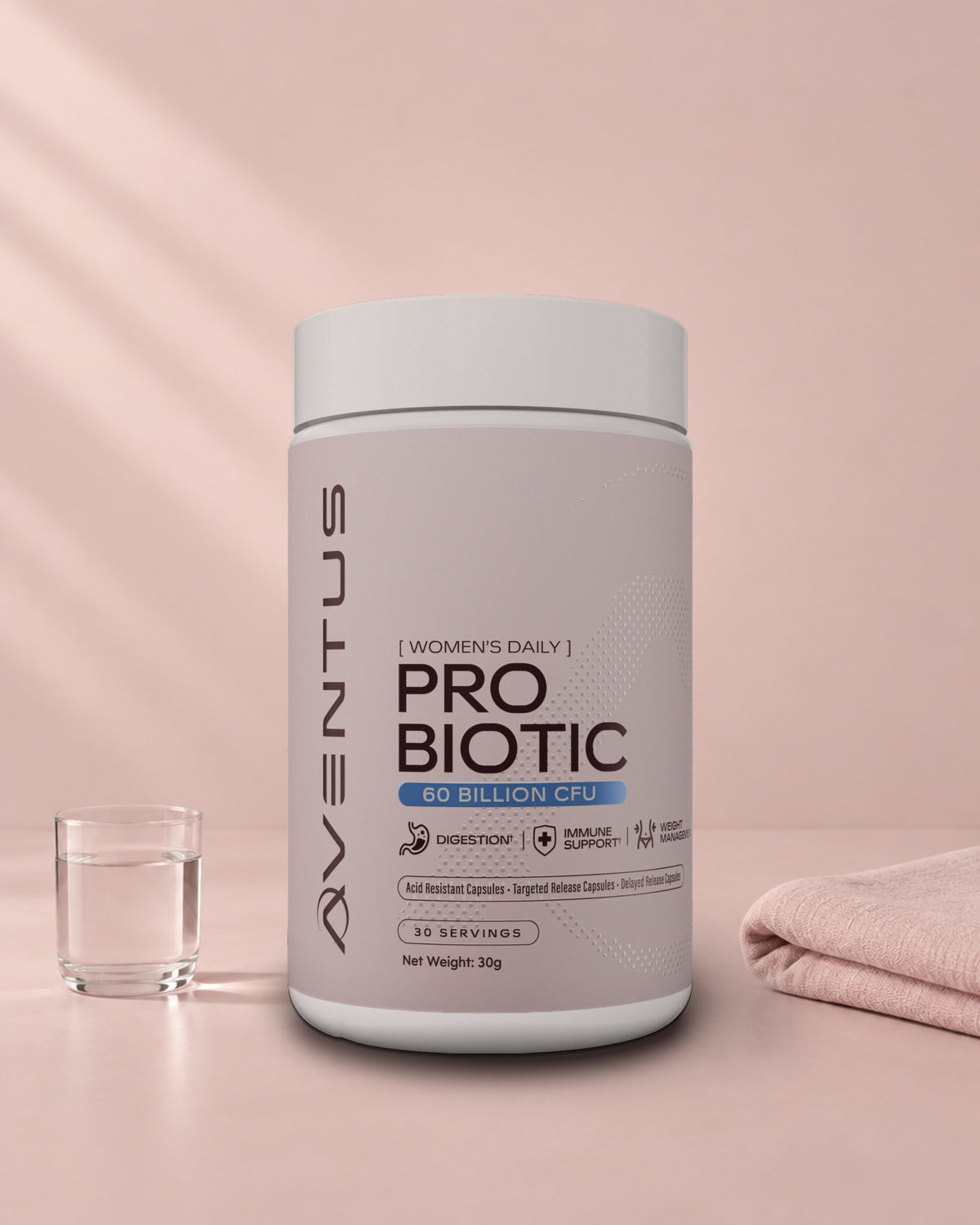 Aventus Women's Daily Probiotic: lifestyle