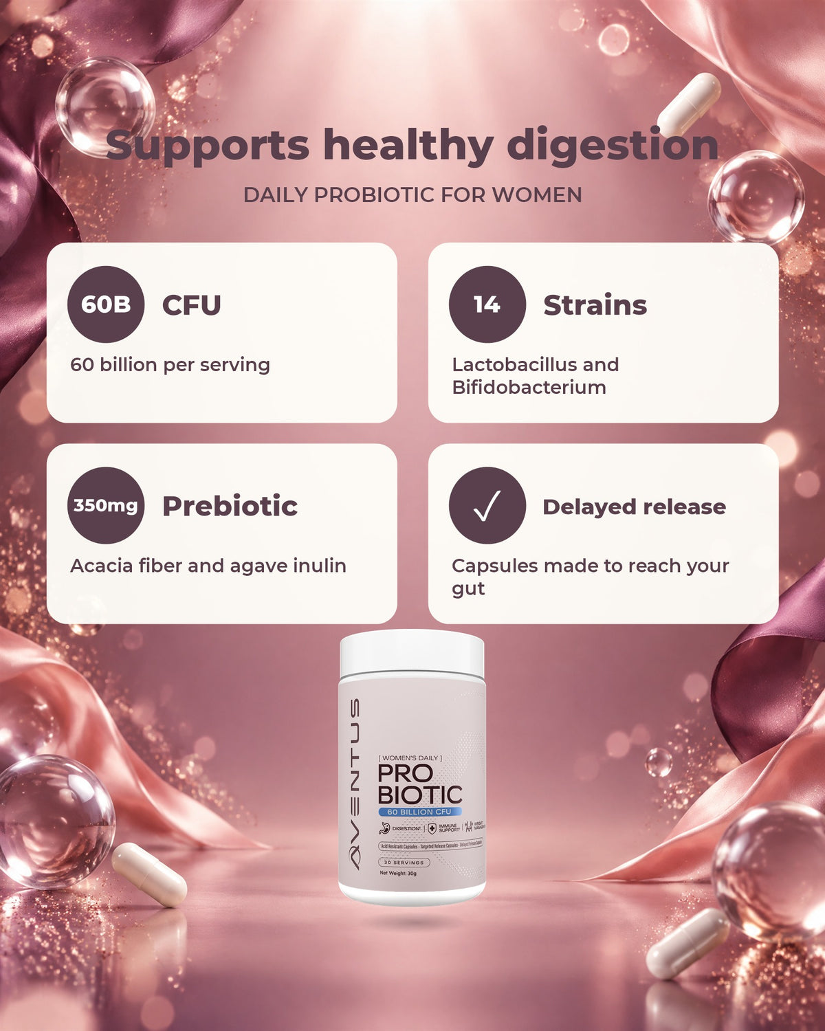 Daily Probiotic for Women | Gut Health & Digestive Balance