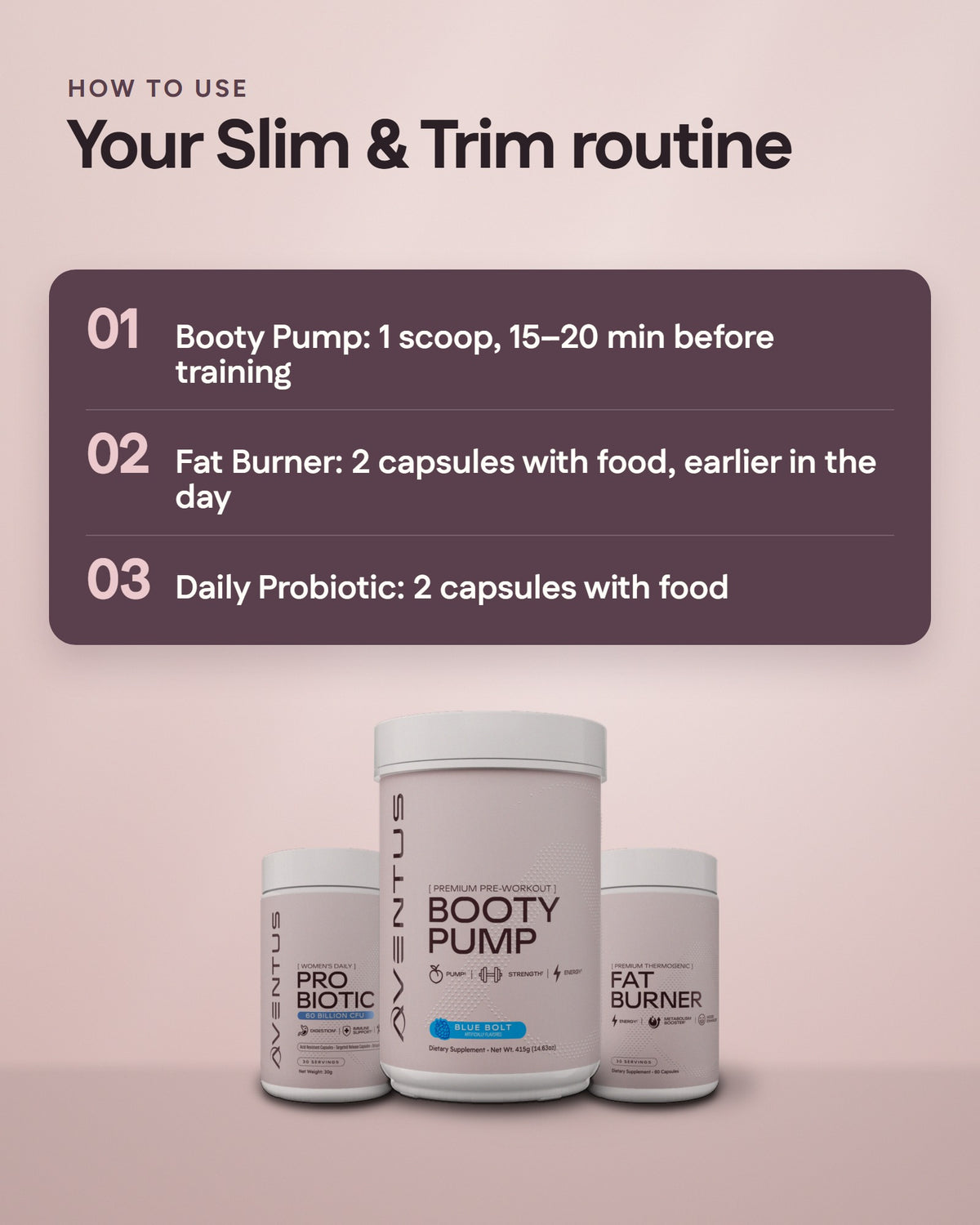 Aventus Slim & Trim Essentials: how to use