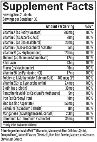 Multivitamin Melt Tabs
