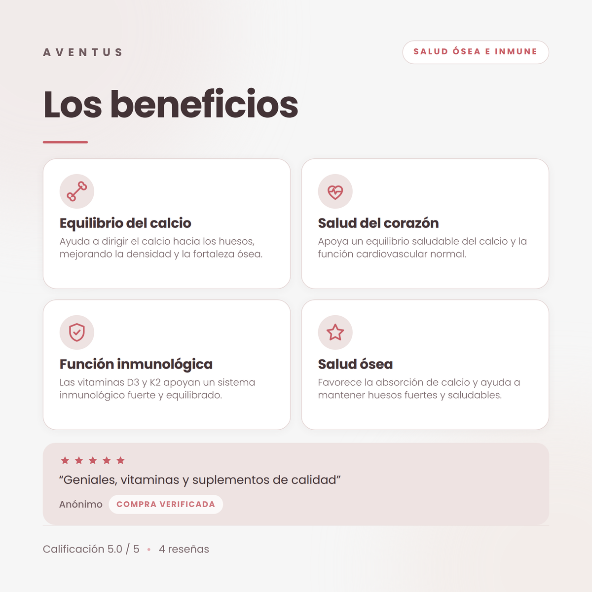 Vitamina D3+K2 — Los beneficios